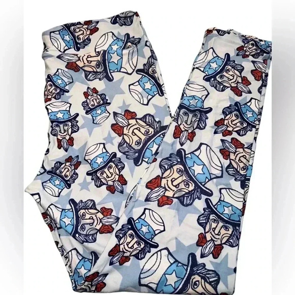 Lularoe TC Uncle Sam Americana leggings NWT - Picture 2 of 6